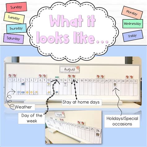 Interactive Classroom Calendar - Etsy