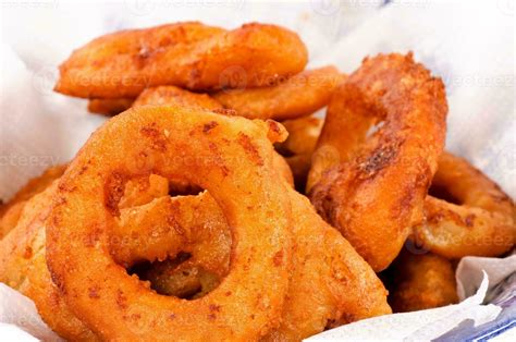 Fried calamari rings 23297950 Stock Photo at Vecteezy