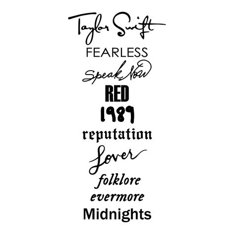 Taylor Swift Versions Fearless Album SVG Cutting Digital Fil - Inspire Uplift