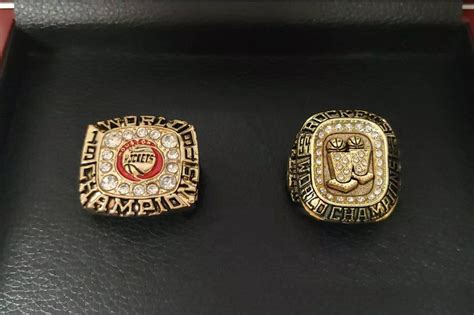 Houston Rockets Championship Basketball 2 Ring Set 1994 and | Etsy