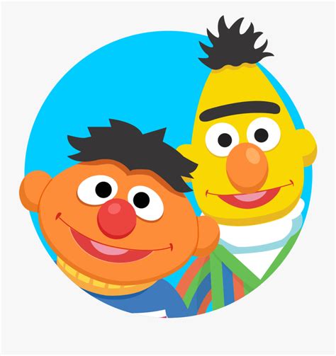 Sesame Street Bert And Ernie Cartoon , Free Transparent Clipart - ClipartKey