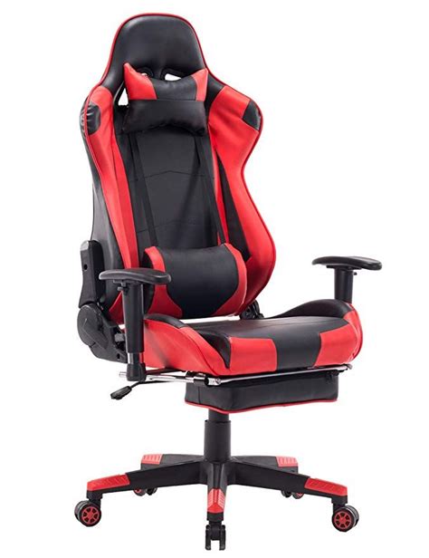 HEALGEN Big and Tall Gaming Chair with Footrest PC Computer Video Game ...