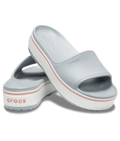 Crocs Gray Slide Flip flop Price in India- Buy Crocs Gray Slide Flip flop Online at Snapdeal