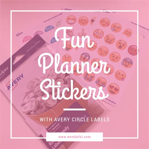 Hey everyone! I am back with more pre-cut stickers with Avery labels! All you have to do is ...