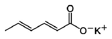 Molecular structure of potassium Sorbate | Download Scientific Diagram