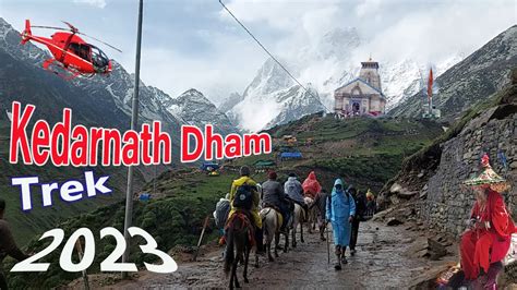 Kedarnath trek | Kedarnath Yatra 2023 | Gaurikund to Kedarnath Yatra Trek Route Explore - YouTube