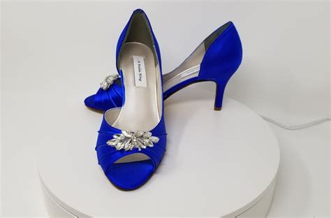 Wedding Shoes Blue Bridal Shoes Blue Wedding Shoes With Beautiful ...