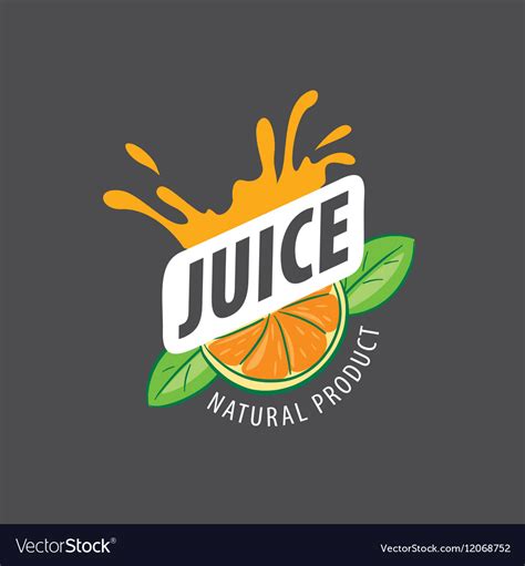 Logo juice Royalty Free Vector Image - VectorStock