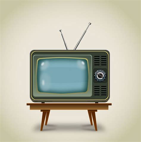 Create a Vintage Television - Vectorgraphit - Blog | Vintage television ...