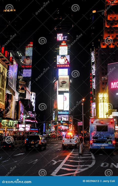 Night Life in Times Square, New York City Editorial Stock Photo - Image ...