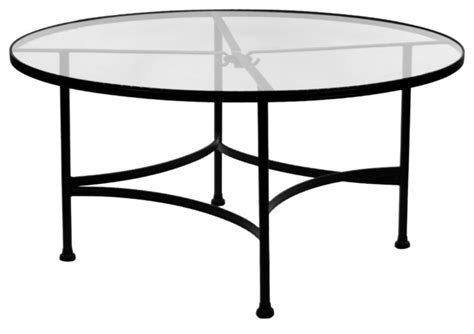 Classico 48"Rd. Round Glass Top Dining Table - Eclectic - Outdoor Dining Tables - Milwaukee - by ...