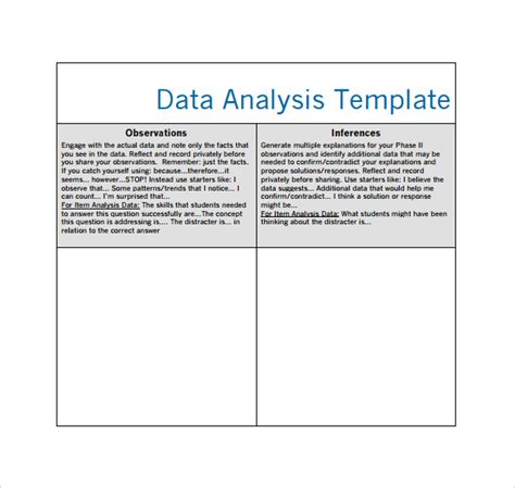 FREE 7+ Data Analysis Samples in Excel | Google Docs | MS Word | Pages ...