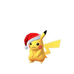 Shiny Pikachu (christmas hat) - ShinyRating