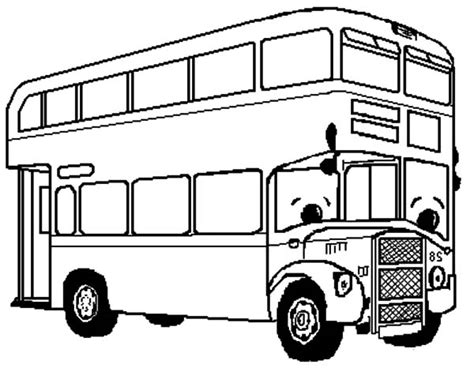 Double Decker Bus Coloring Page Coloring Pages