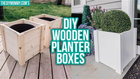 DIY WOODEN PLANTER BOX | Outdoor DIY & Decor Challenge - YouTube
