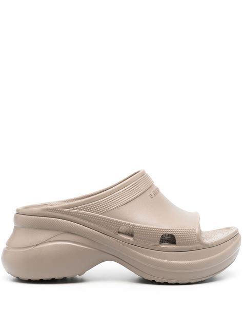 Balenciaga Pool Crocs™ Slide Sandals - Farfetch