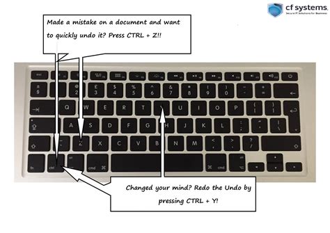 Keyboard shortcuts! Use the undo and redo command! - CF Systems