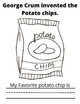 George Crum Inventor of Potato Chips by Britney Henderson | TPT