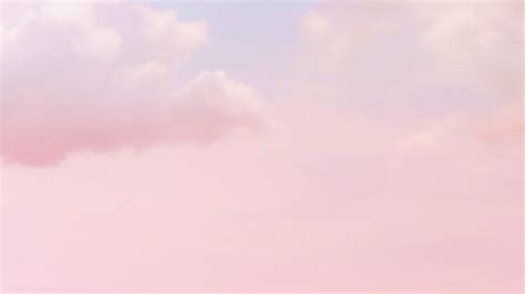 Pastel pink clouds free PPT background