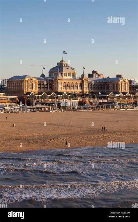 Spa hotel on beach, Scheveningen, The Hague, Holland, Netherlands Stock Photo - Alamy