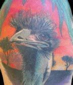 ostrich tattoo design for body ~ Lizard Tattoo