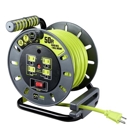 Masterplug Extension Cord Reel (50 ft.) with Wall Mount - Walmart.com
