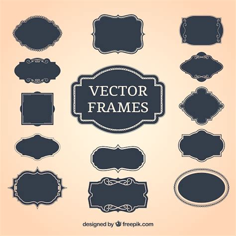 Vintage decorative frames Vector | Free Download