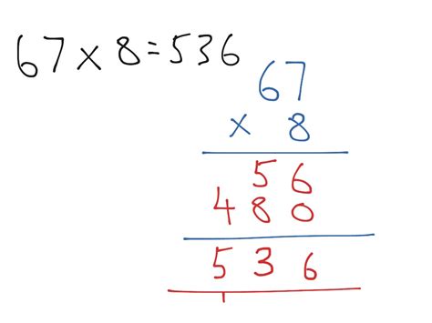 Multiplying using the expanded column method | Math | ShowMe