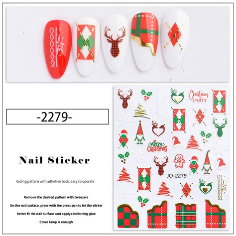 Christmas Nail Sticker - 2279