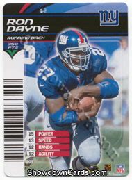 #209 Ron Dayne NFL Showdown 2003 Base Set