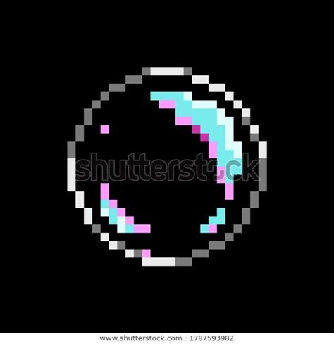 Pixel Bubble Ball Vector Illustration Pixel Stock Vector (Royalty Free) 1787593982 in 2021 ...