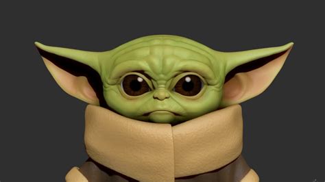 Baby Yoda face - YouTube