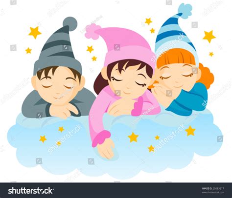 Sleeping Children - Vector - 29583517 : Shutterstock