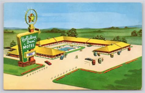 UNCLESTAMPS - HOLIDAY INN MOTEL Topeka, KS Kansas Vintage Postcard $1.76 - PicClick