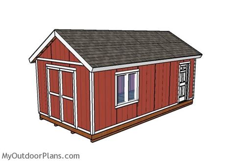 12x24 Shed Plans | MyOutdoorPlans | Free Woodworking Plans and Projects ...