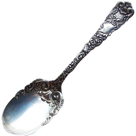 Gorgeous Antique Sterling Fancy Pattern Spoon from jewelpigs on Ruby Lane