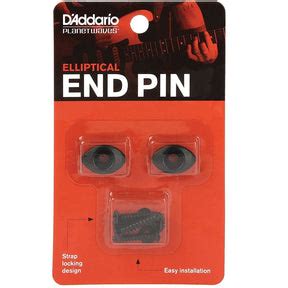 D'Addario Accessories Elliptical Strap Buttons - Black for sale