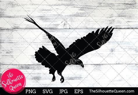 Bald Eagle Silhouette Graphic by thesilhouettequeenshop · Creative Fabrica