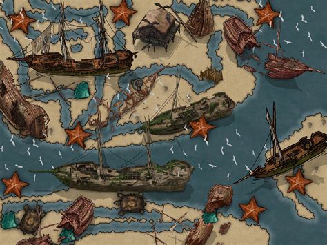 ship grave yard | Inkarnate - Create Fantasy Maps Online