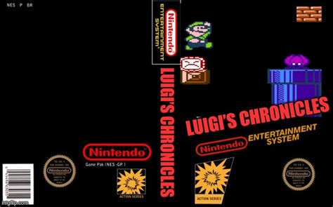 Luigis chronicles NES box art by tailsgenisis on DeviantArt