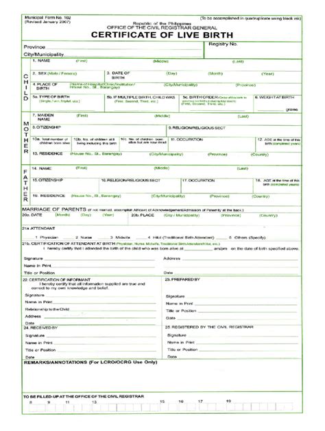 Psa birth certificate form editable: Fill out & sign online | DocHub