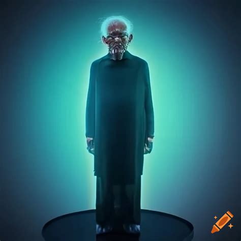Hologram of a 90-year-old man on Craiyon