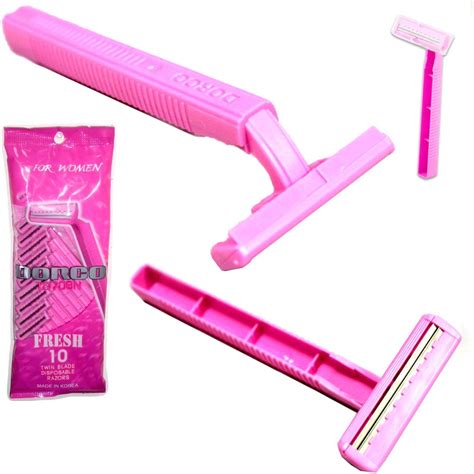 10pcs Womens Disposable Twin Blade Hair Removal Razors Trimmer Shaver New Pink ! - Walmart.com ...