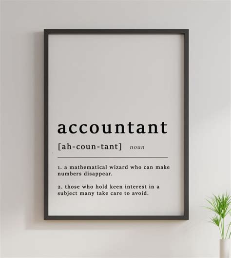 Types Of Accountant Famous Funny Accounting Quote Poster | ubicaciondepersonas.cdmx.gob.mx