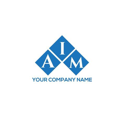 AIM letter logo design on WHITE background. AIM creative initials letter logo concept. AIM ...