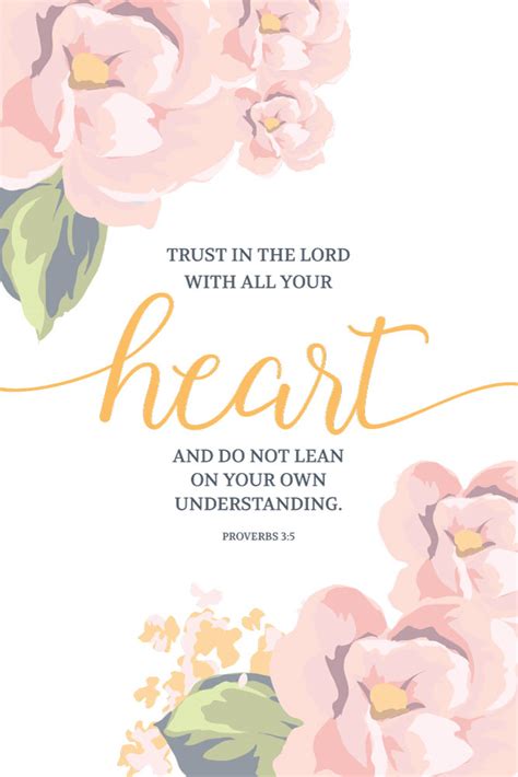 Trust In The Lord With All Your Heart Wallpaper