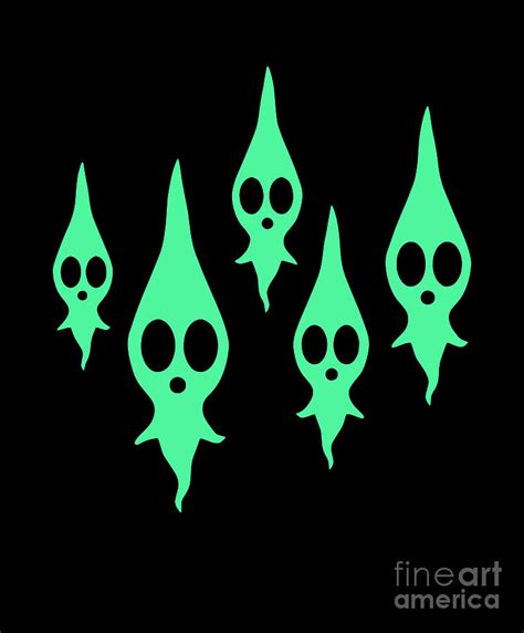 Dead Pikmin Inspired Glow in the Dark Digital Art by Jill Muhlbaier - Fine Art America