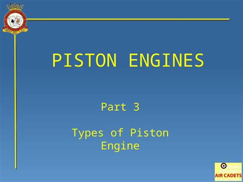 (PPTX) PISTON ENGINES Part 3 Types of Piston Engine. Introduction ...