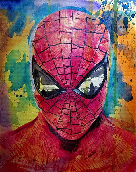 Spider-Man watercolor Painting by Kyle Willis