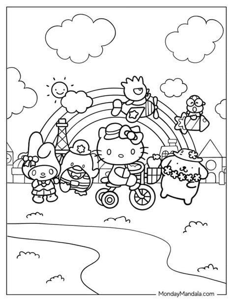 Hello Kitty And Friends Coloring Pages